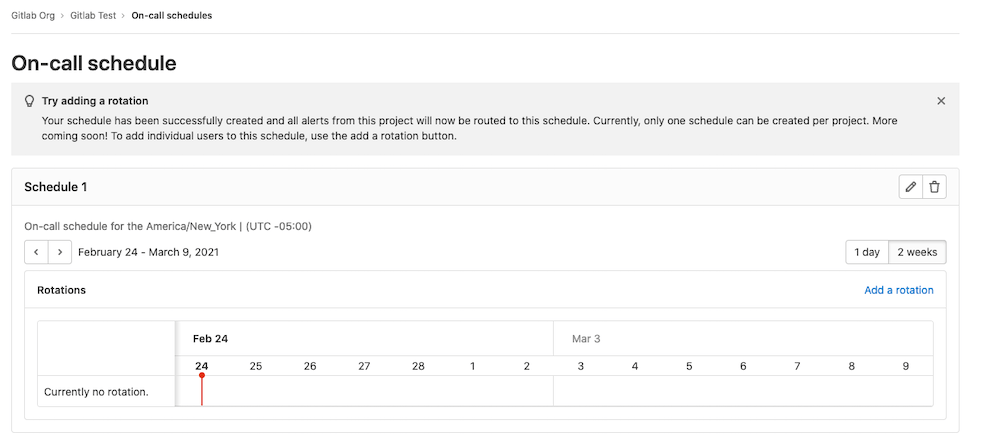 On call Schedule Management GitLab